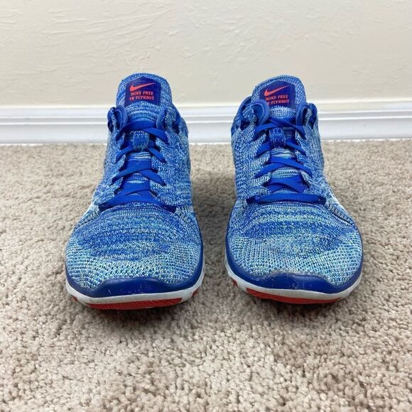 Nike Free TR Flyknit Running Shoes - Racer Blue - Picture 3 of 6